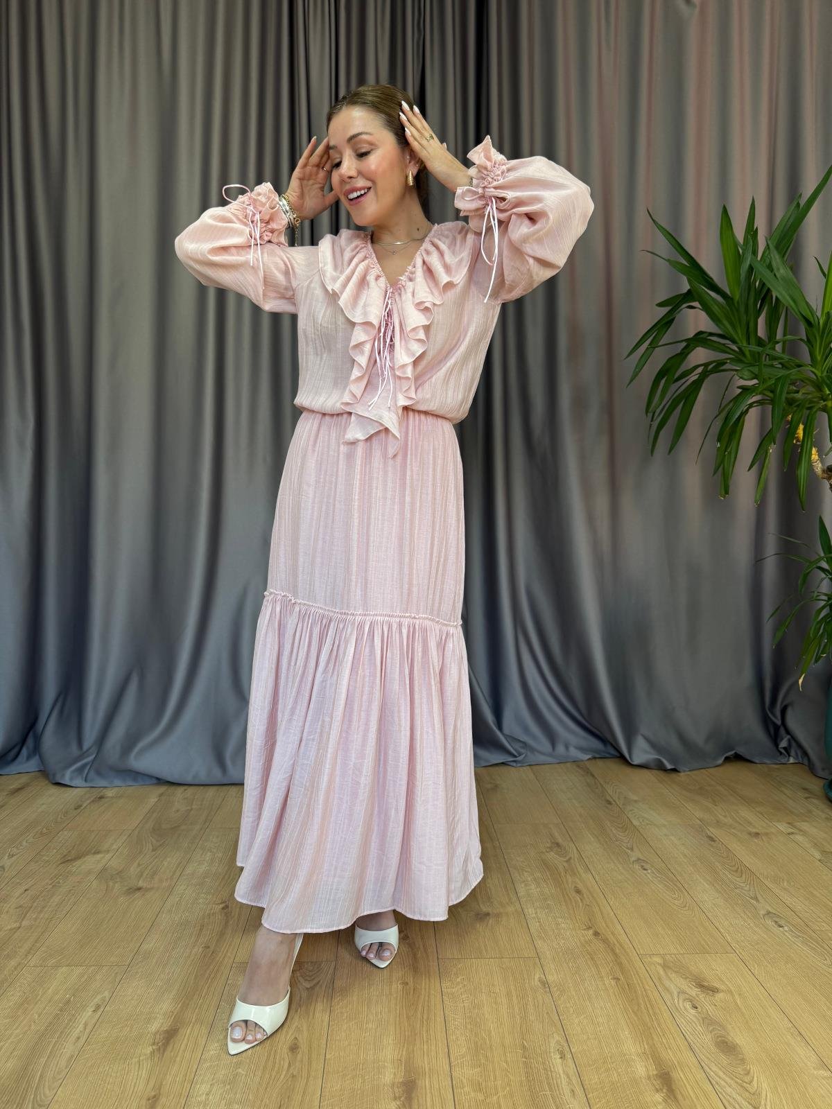 Pudra İsveç Elbise