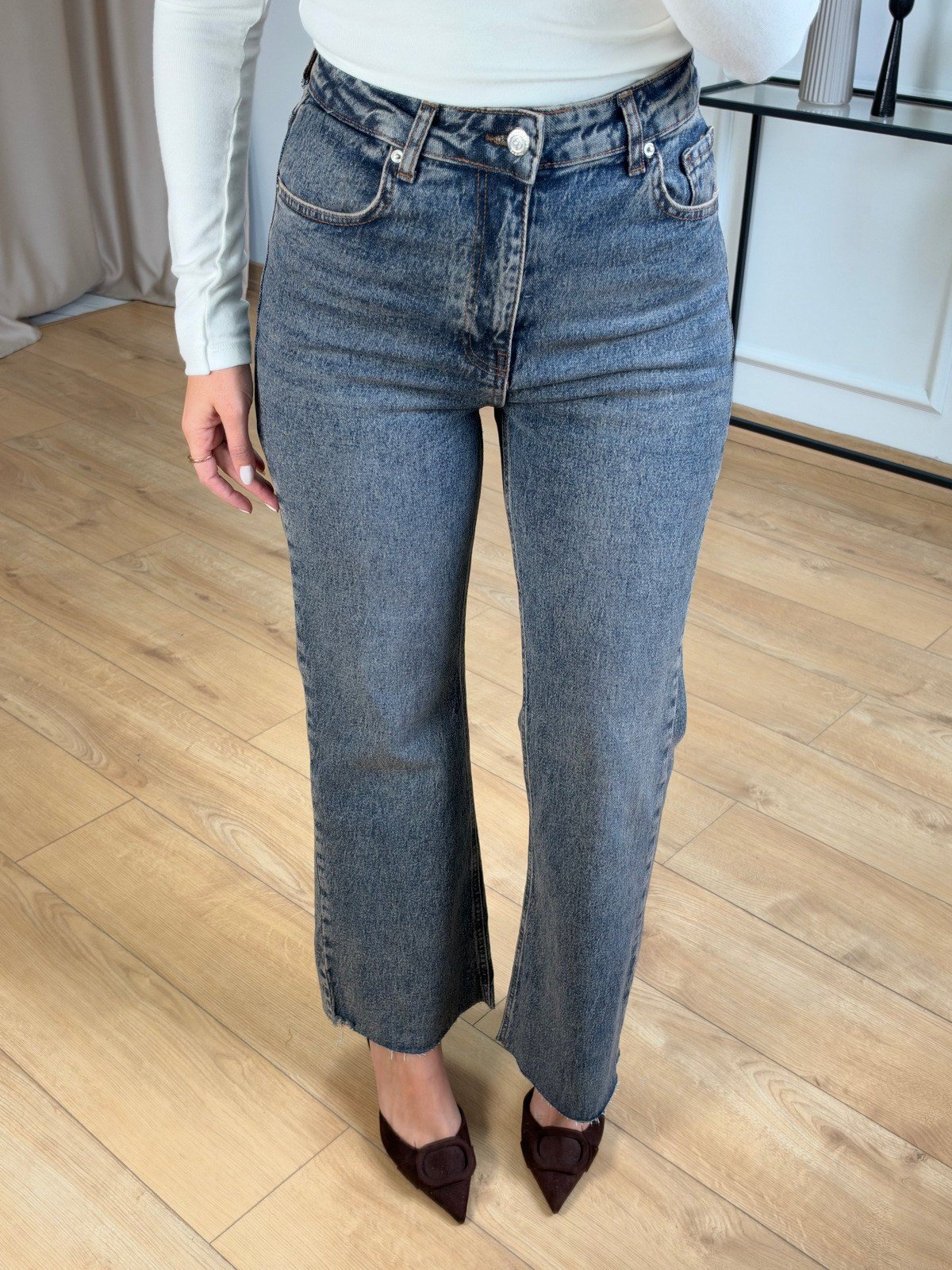 R. Kar Yıkamalı Flare Model Jean