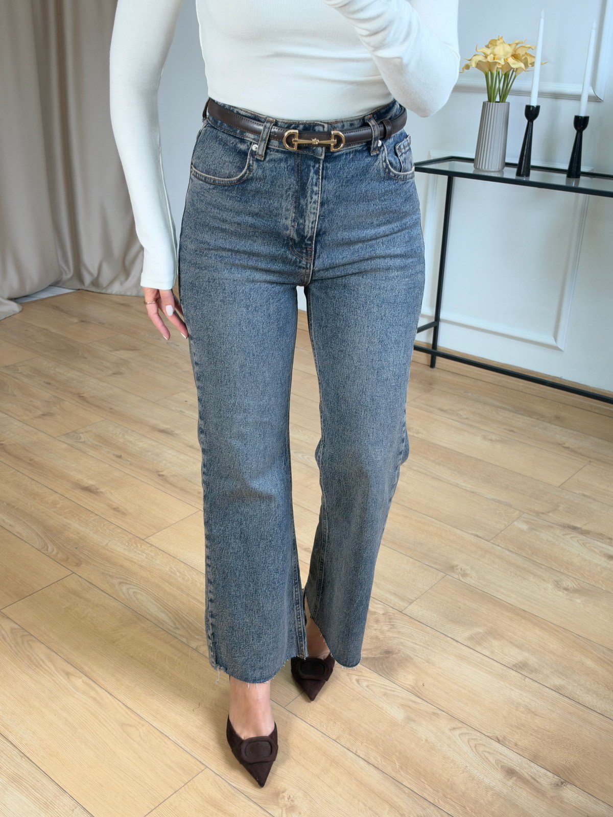R. Kar Yıkamalı Flare Model Jean