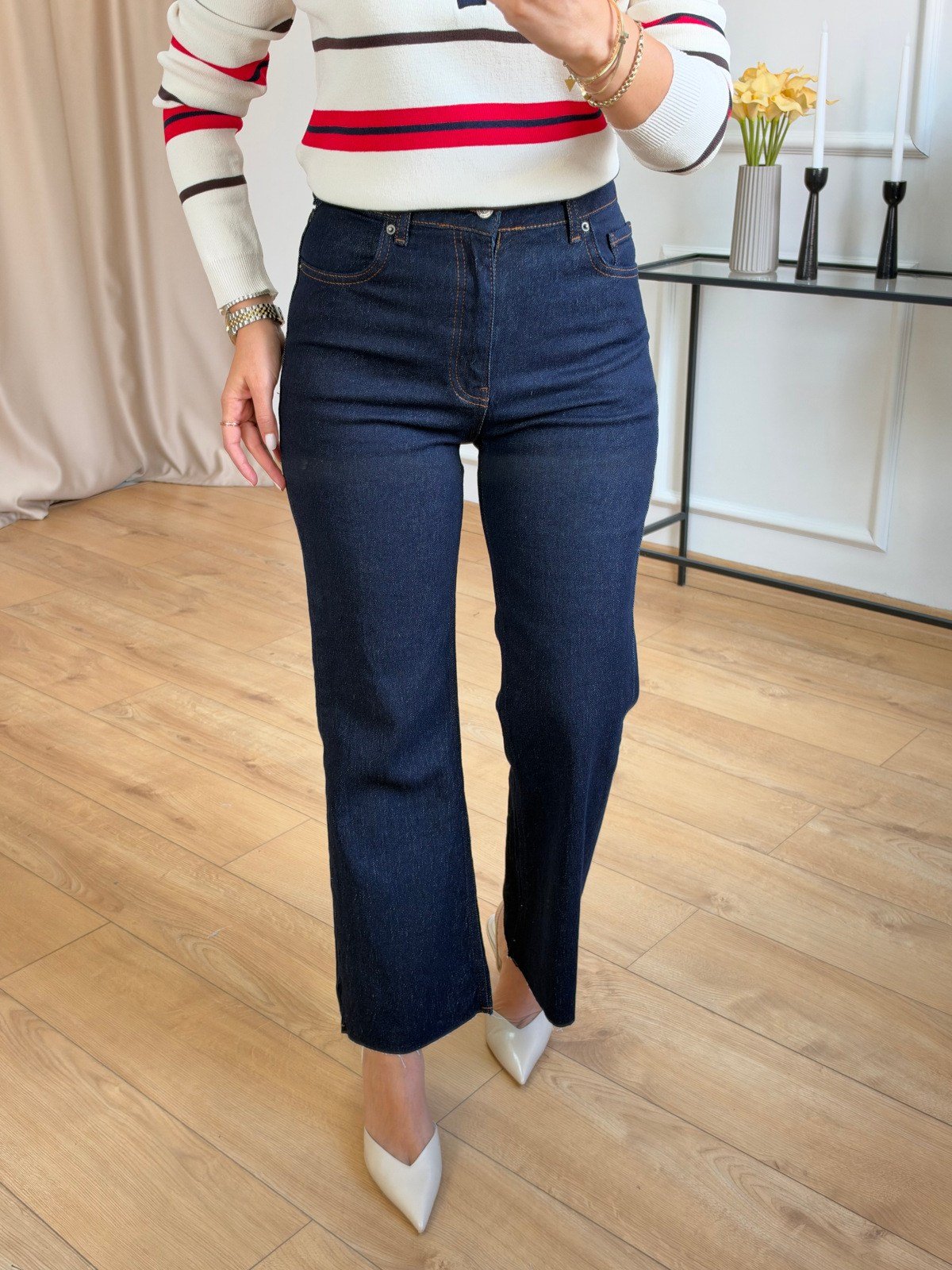 R. Lacivert Flare Model Jean