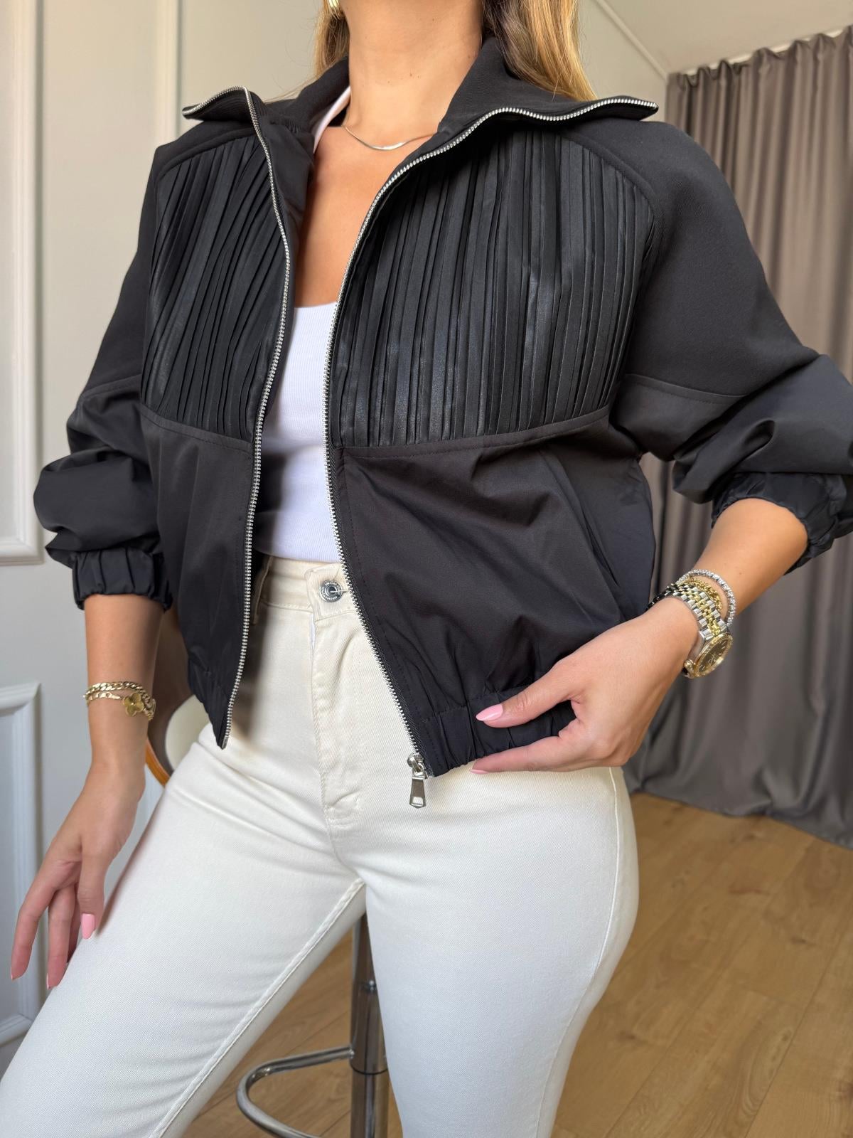 Siyah Tasarım Ceket