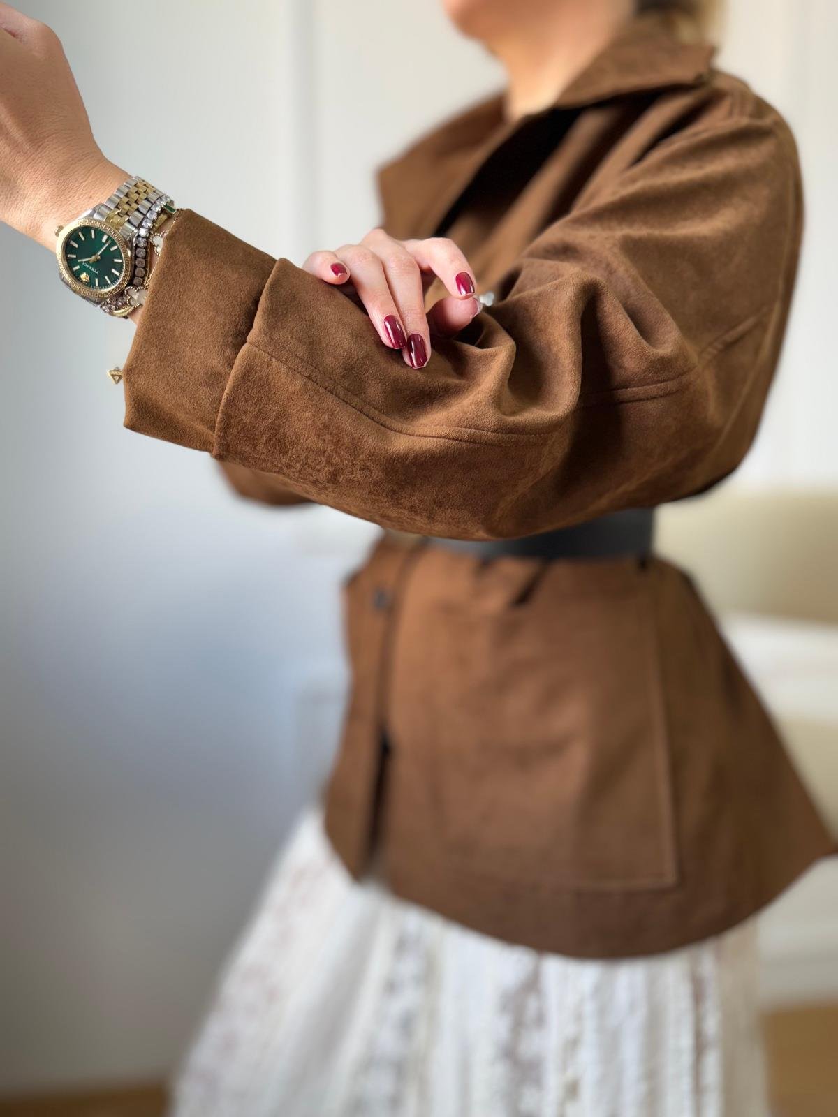 Taba Cep Taşlı Ceket