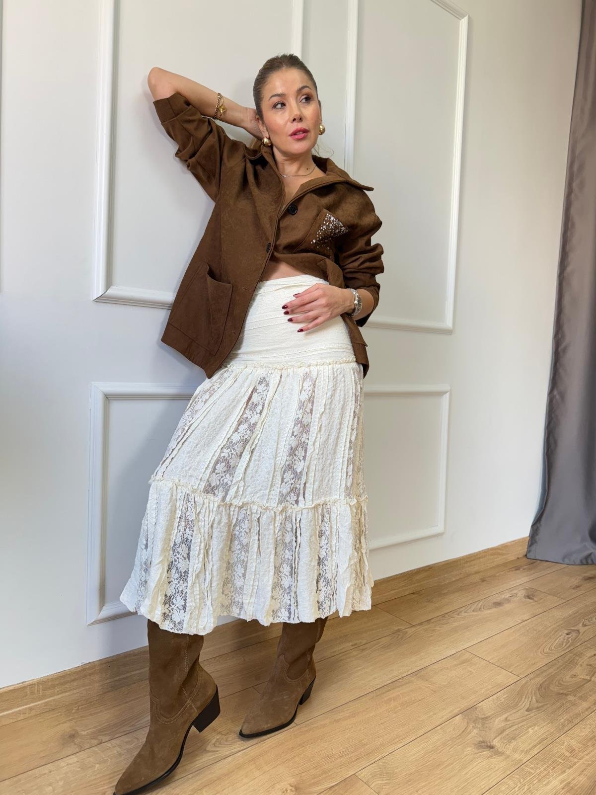 Taba Cep Taşlı Ceket