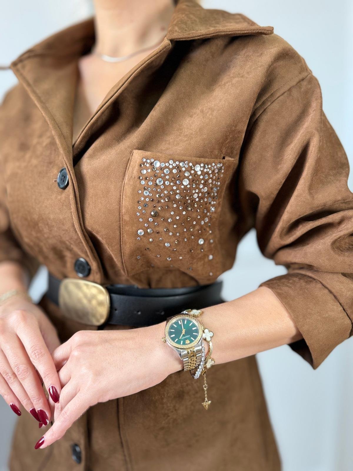 Taba Cep Taşlı Ceket