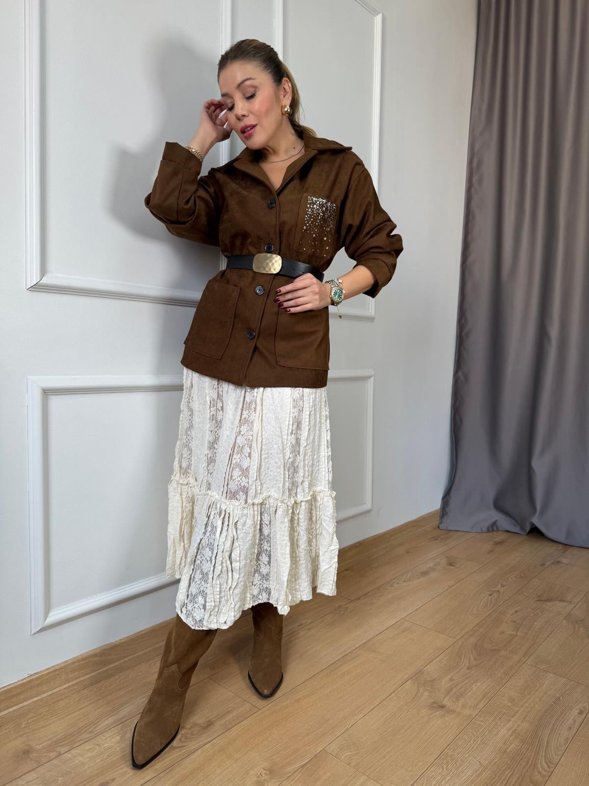 Taba Cep Taşlı Ceket