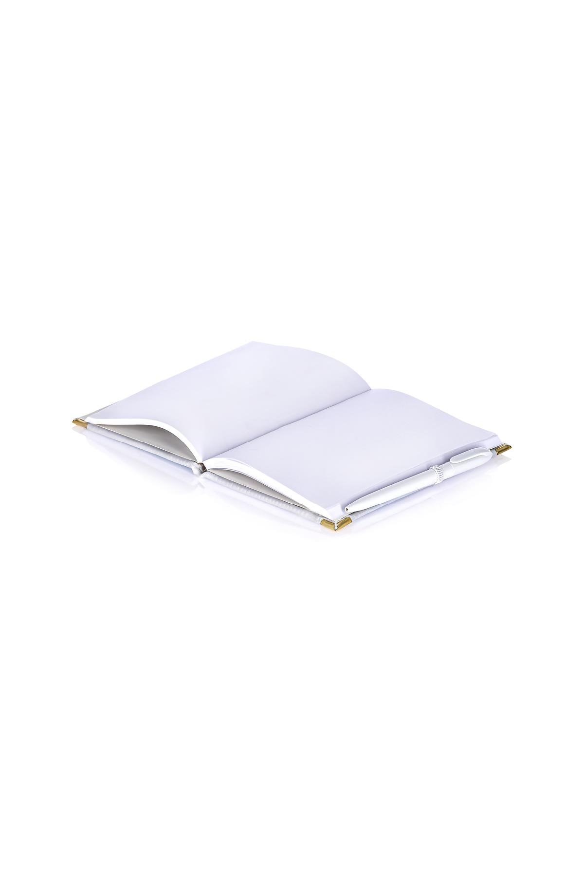 Dokuma Çizgisiz Nazar Desenli Kalemli Otantik Etnik Defter Hediyelik Orta 1607