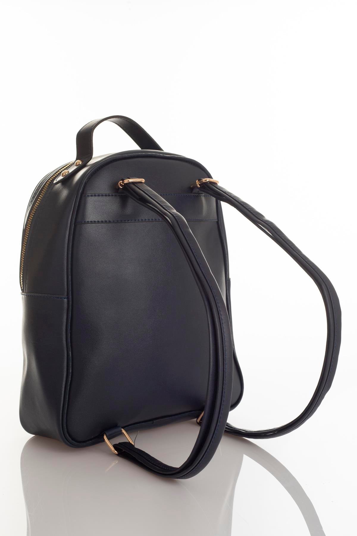 Dokuma Kadın Deri Sırt Çanta Mottif İstanbul Otantik 1004.08