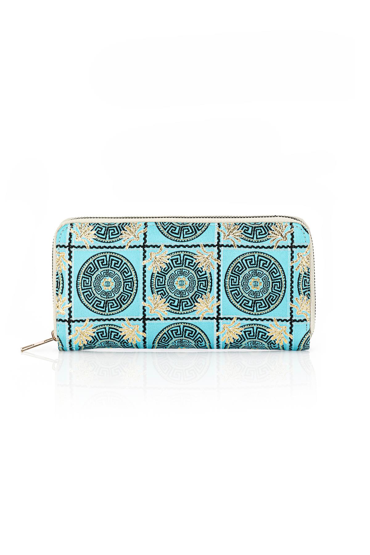 Dokuma Nazar Desenli Otantik Cüzdan Mottif İstanbul 1503