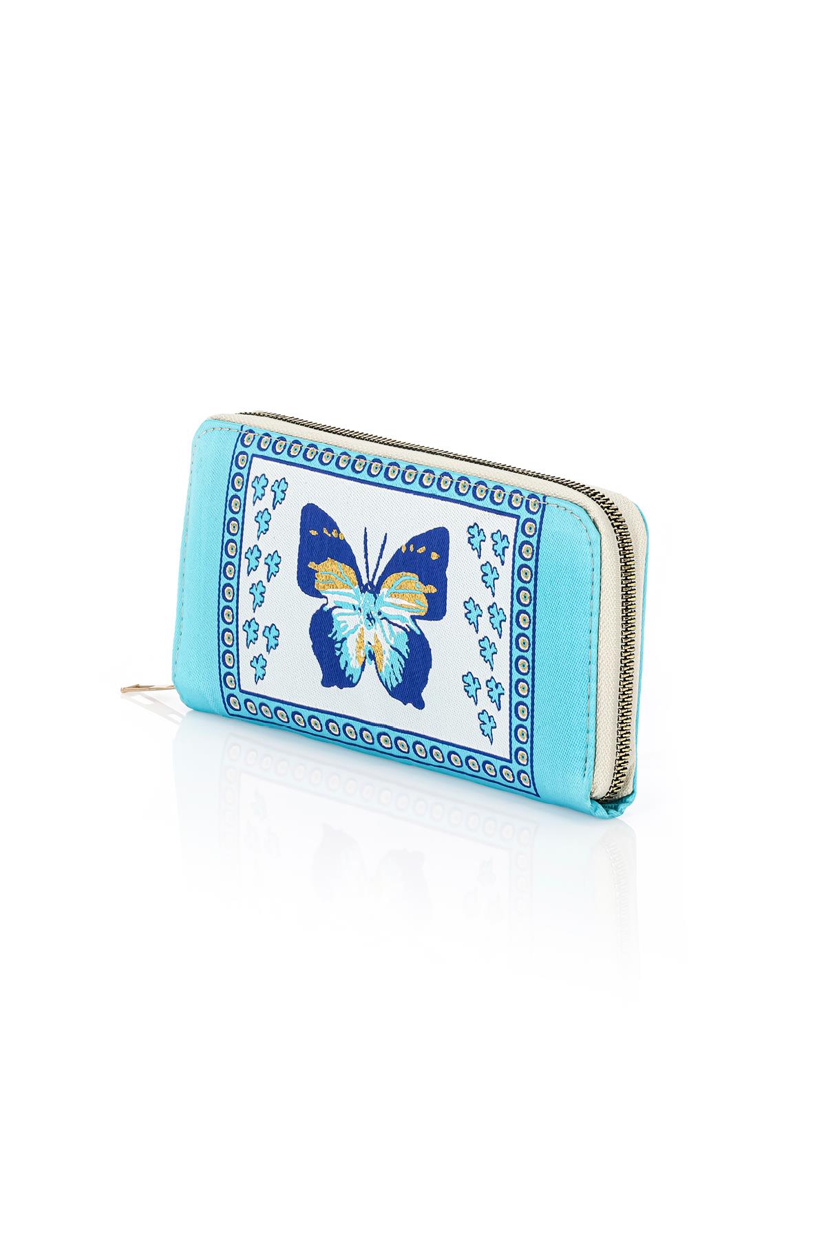 Dokuma Nazar Desenli Otantik Cüzdan Mottif İstanbul 1503