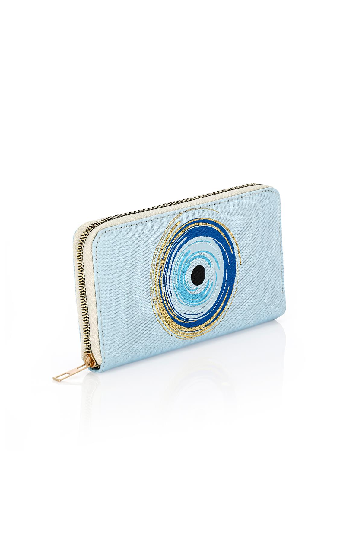 Dokuma Nazar Desenli Otantik Cüzdan Mottif İstanbul 1503