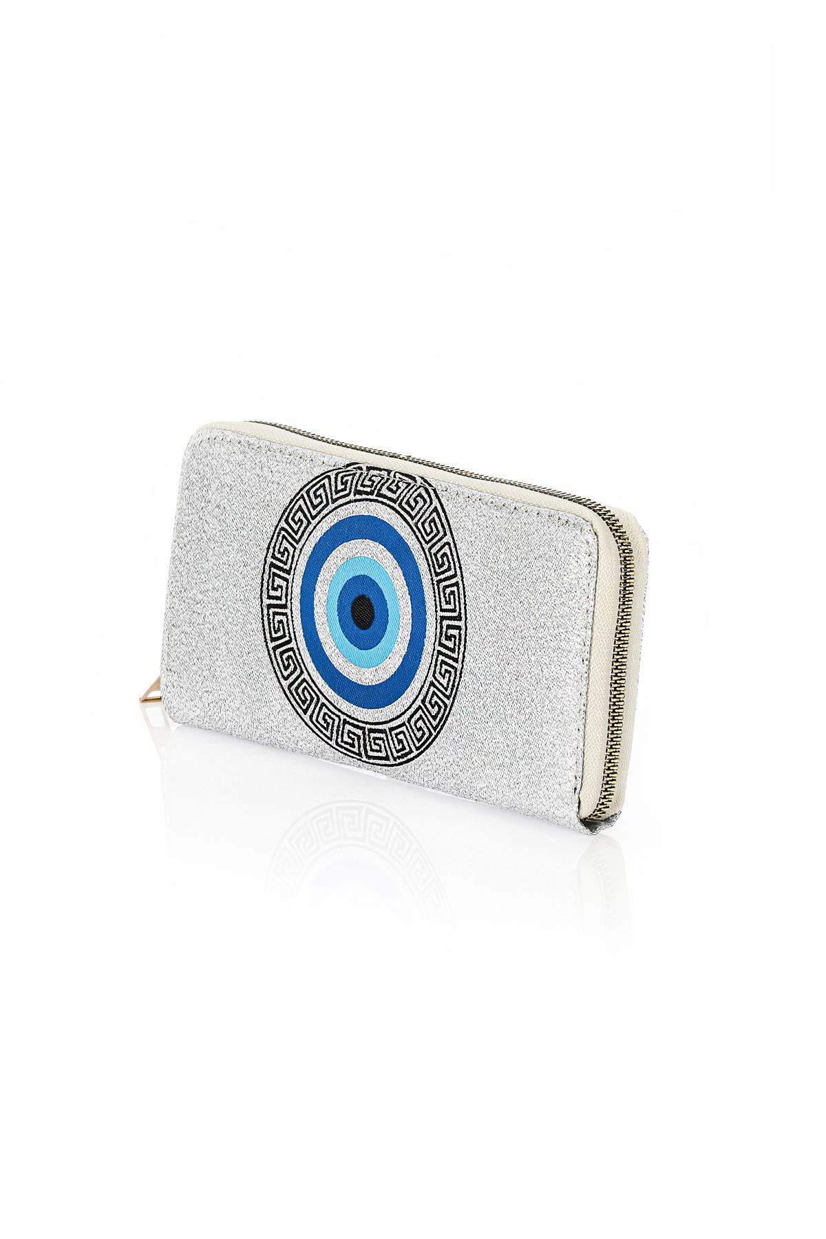 Dokuma Nazar Desenli Otantik Cüzdan Mottif İstanbul 1503