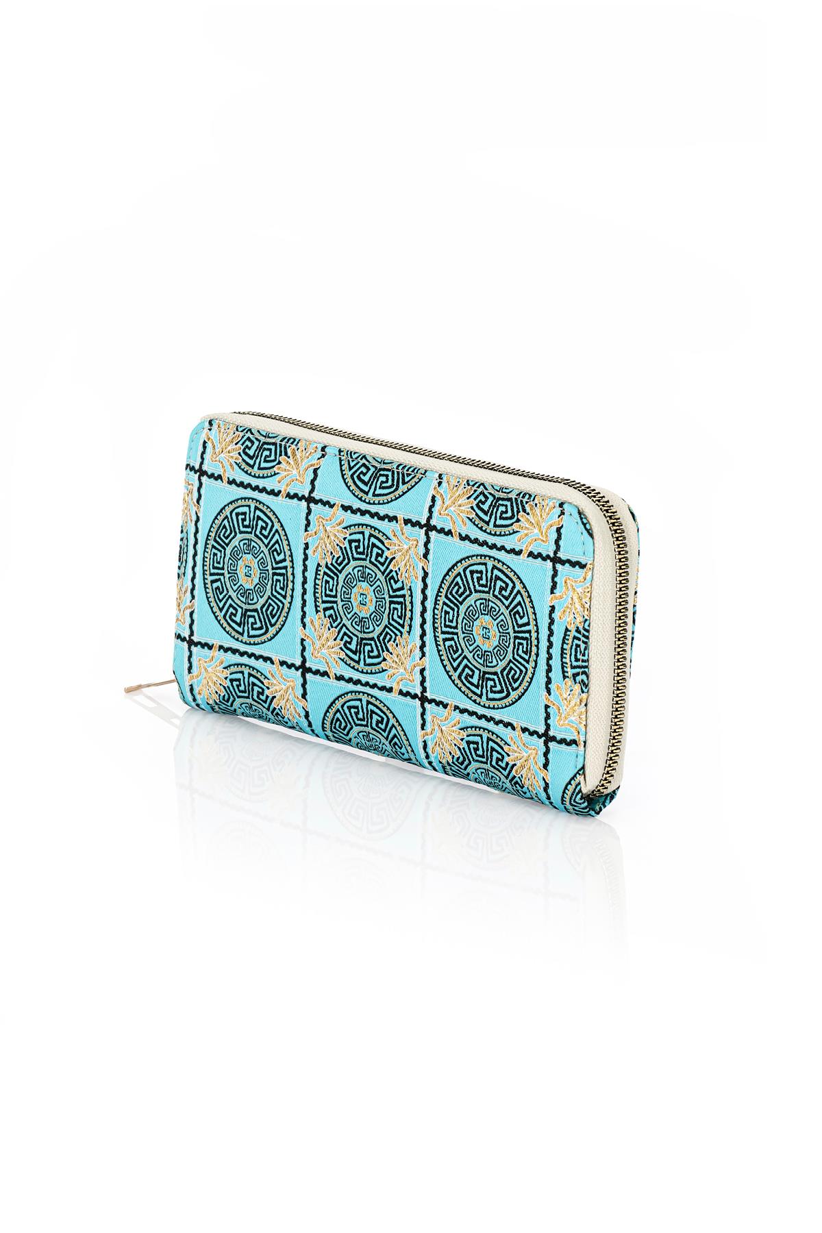 Dokuma Nazar Desenli Otantik Cüzdan Mottif İstanbul 1503