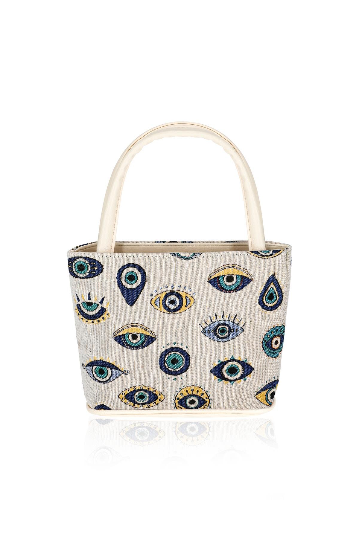 Etnik Desenli Askılı Kadın El Omuz Çanta Mottif İstanbul Otantik Goblen 1001