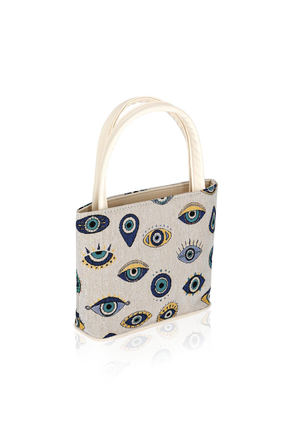 Etnik Desenli Askılı Kadın El Omuz Çanta Mottif İstanbul Otantik Goblen 1001