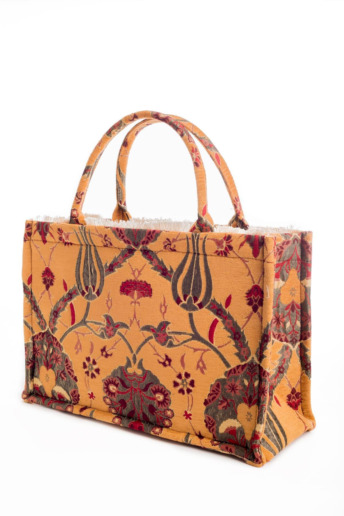 Etnik Desenli Omuz Çanta Askılı Kadın El Çanta Motif Istanbul Otantik Şönil 1083