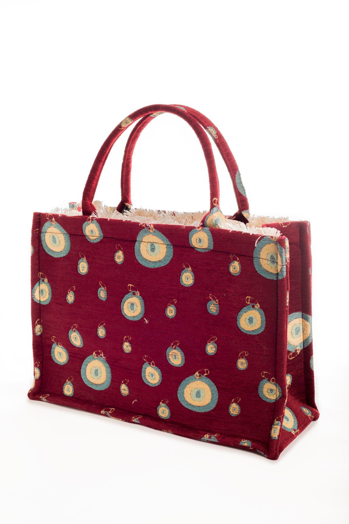 Etnik Desenli Omuz Çanta Askılı Kadın El Çanta Motif Istanbul Otantik Şönil 1083