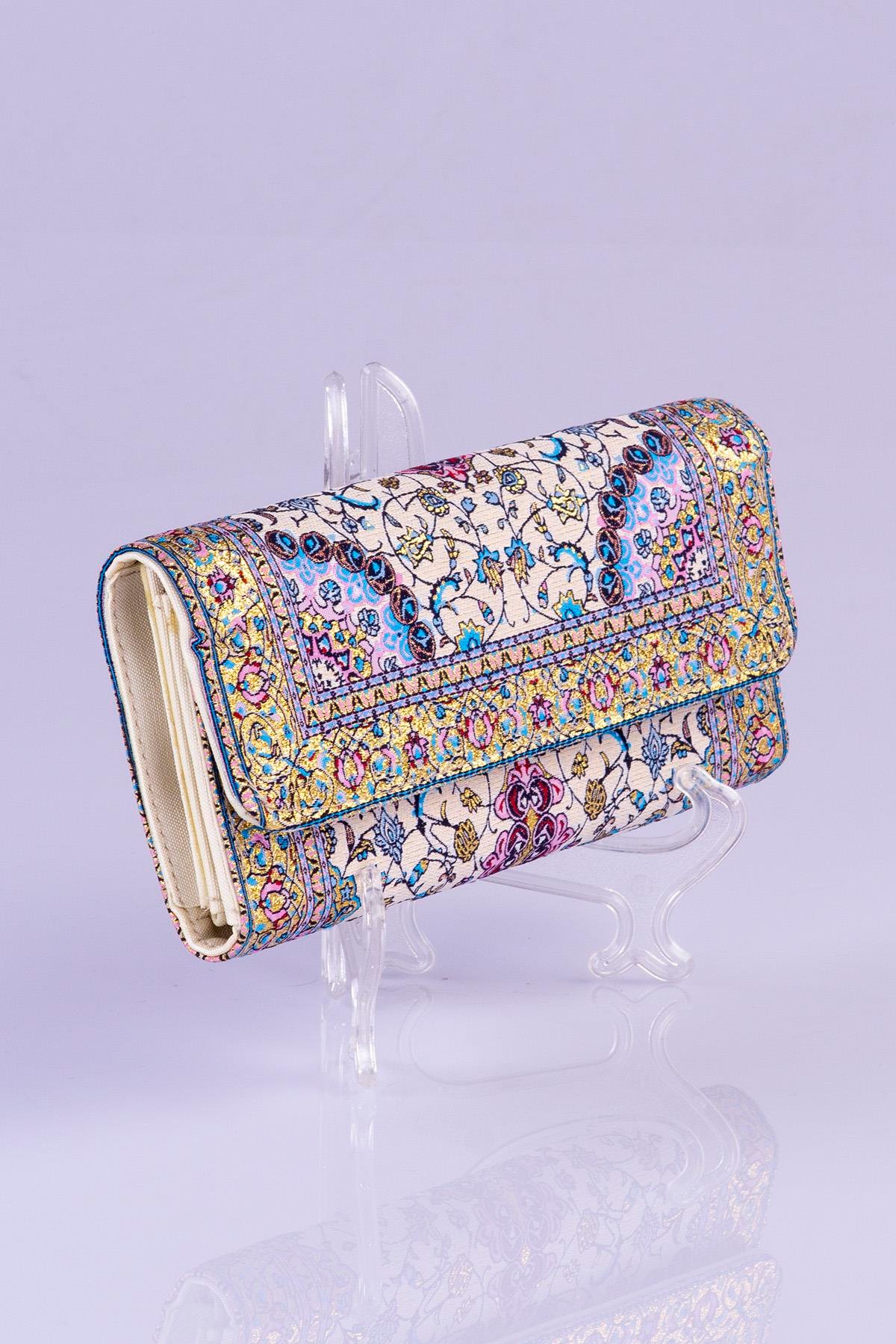 Mottif  İstanbul  Otantik Dokuma Kadın Cüzdan 1506.04