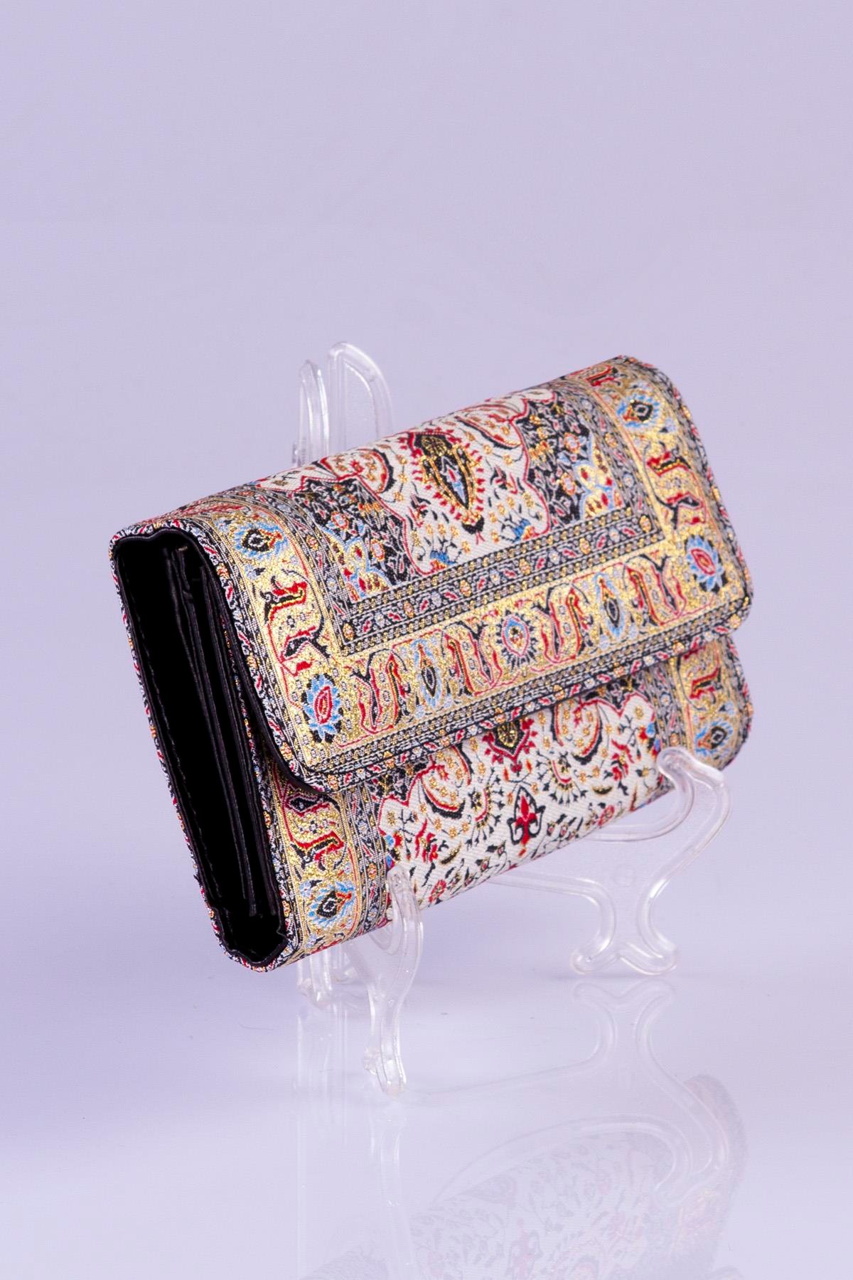 Mottif  İstanbul  Otantik Dokuma Kadın Cüzdan 1506.11