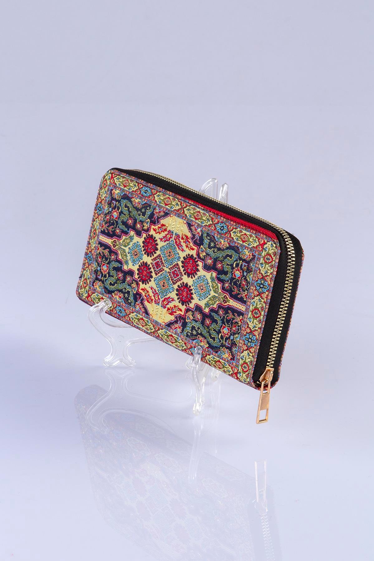 Mottif  İstanbul  Otantik Dokuma Kadın Cüzdan 1503.08