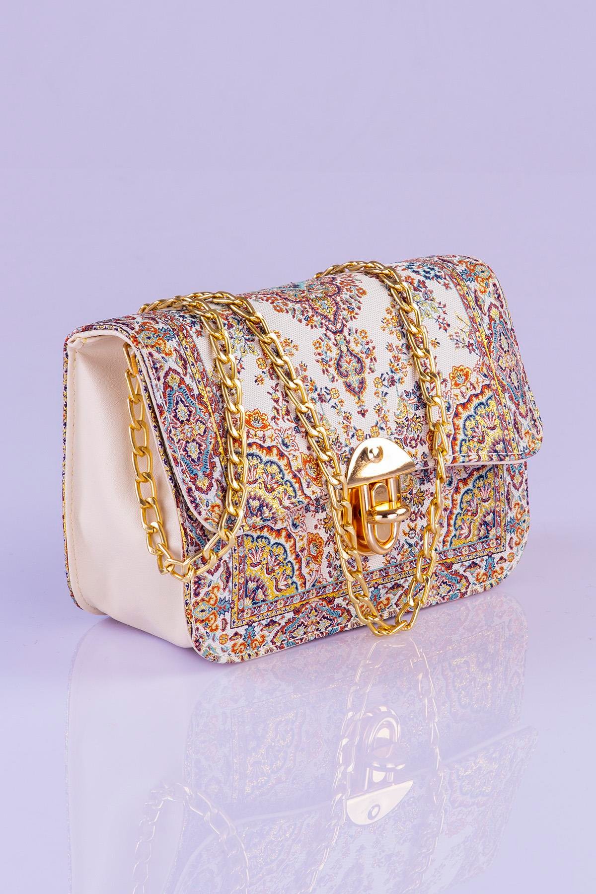 Mottif İstanbul  Otantik Dokuma  Kadın Omuz Çanta 1049.02