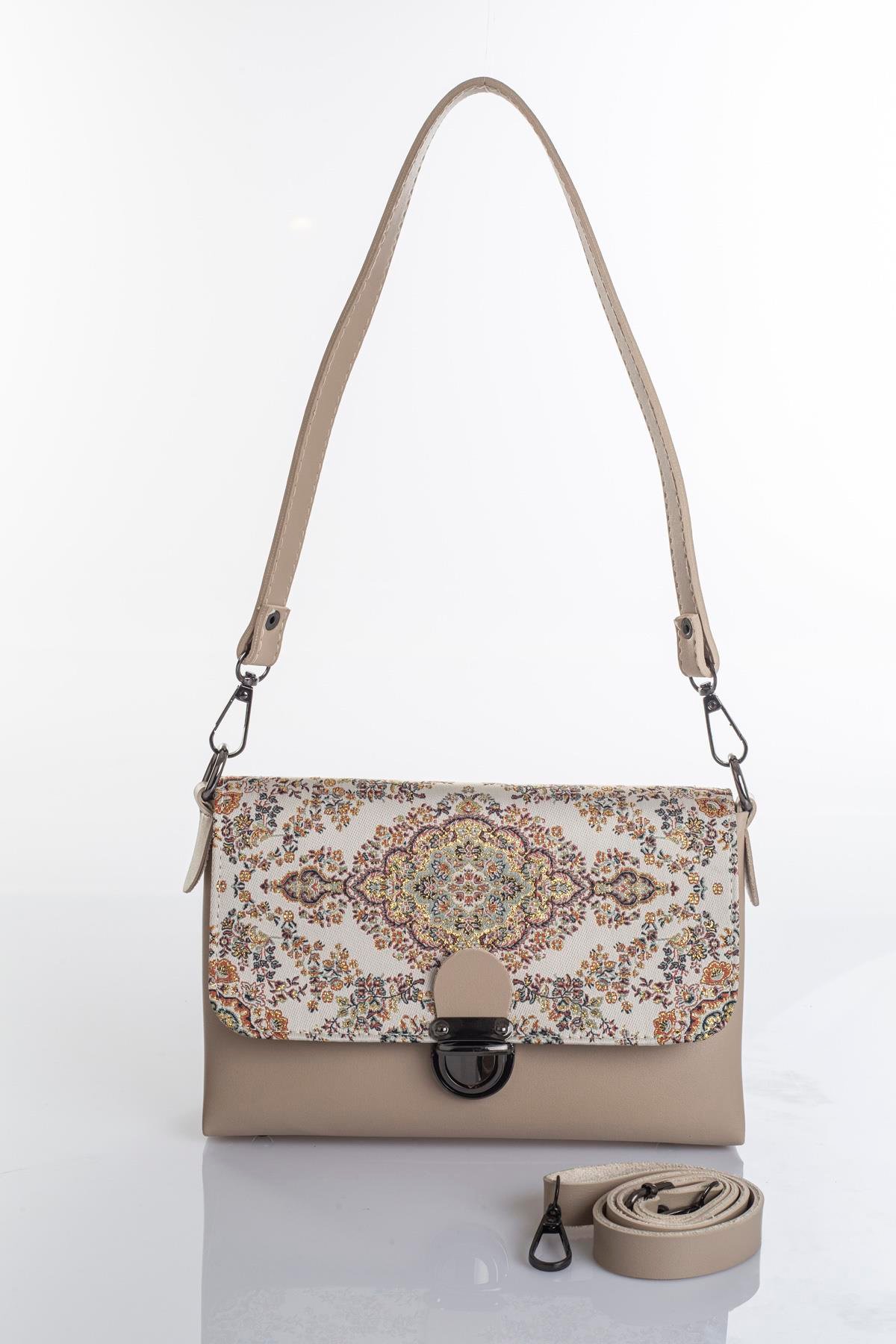 Mottif İstanbul  Otantik Dokuma  Kadın Omuz Çanta 1036.02