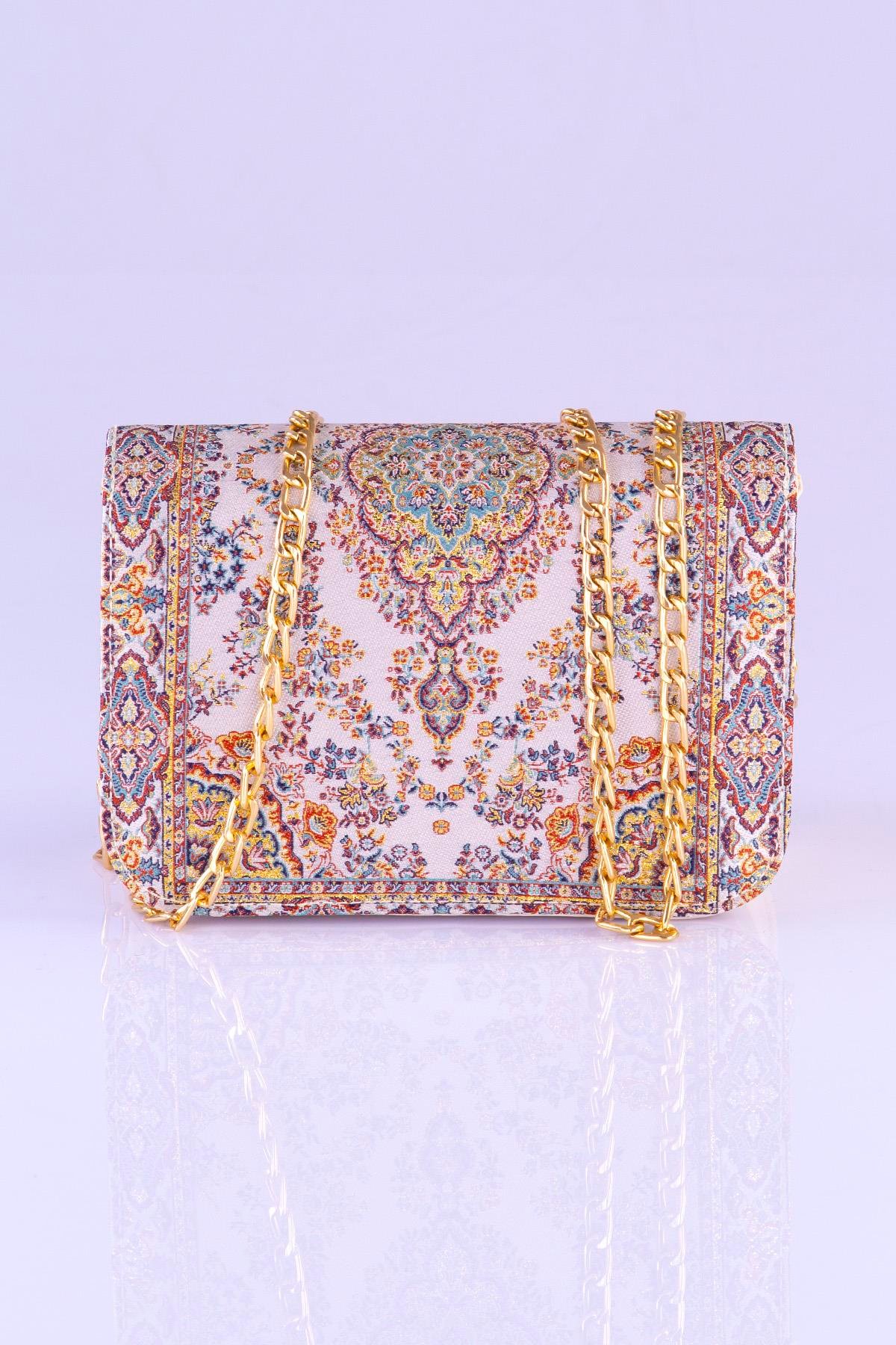 Mottif İstanbul  Otantik Dokuma  Kadın Omuz Çanta 1049.02