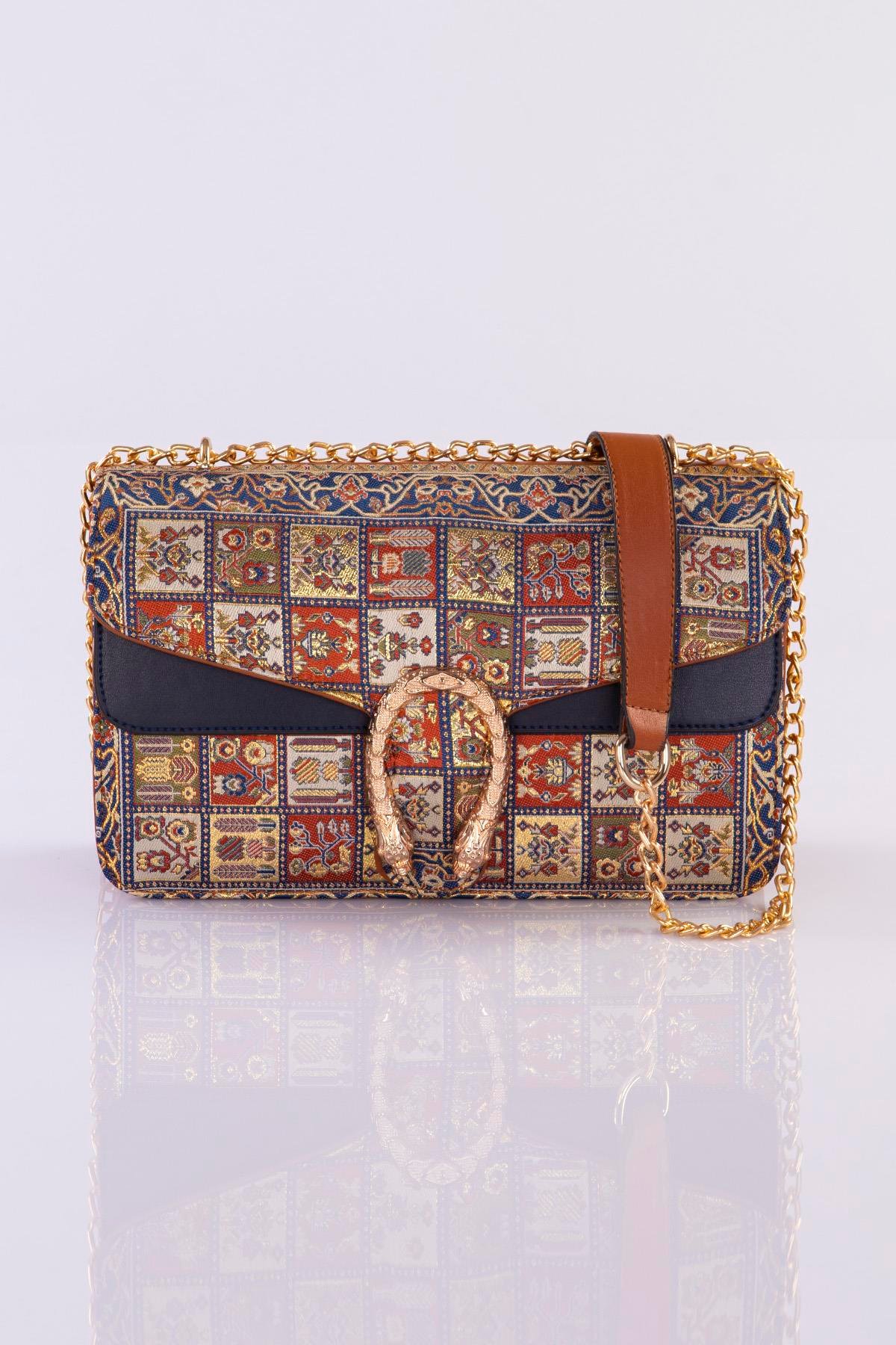 Mottif İstanbul  Otantik Dokuma Kadın Omuz Çanta 1021.22