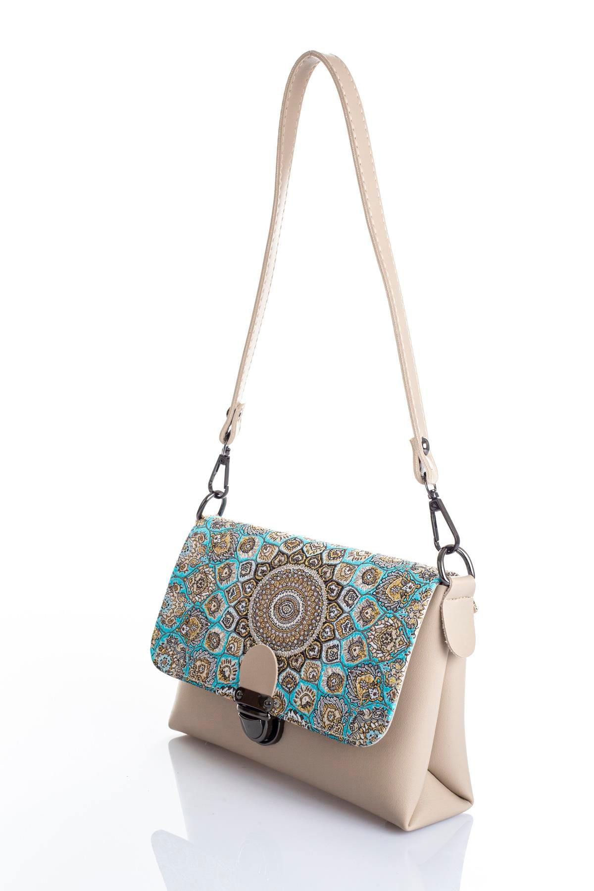 Mottif İstanbul  Otantik Dokuma  Kadın Omuz Çanta 1036.05