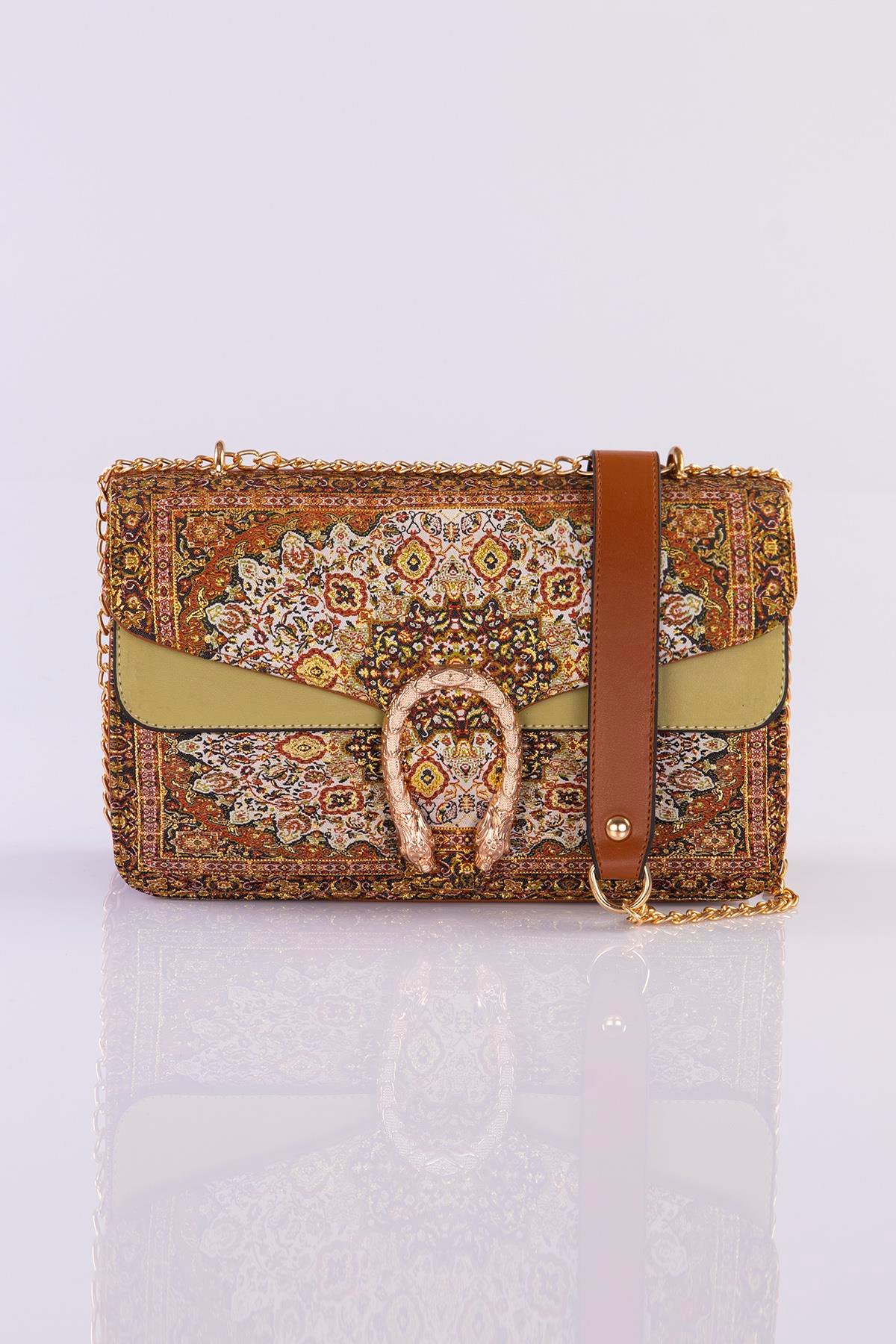 Mottif İstanbul  Otantik Dokuma Kadın Omuz Çanta 1021.06