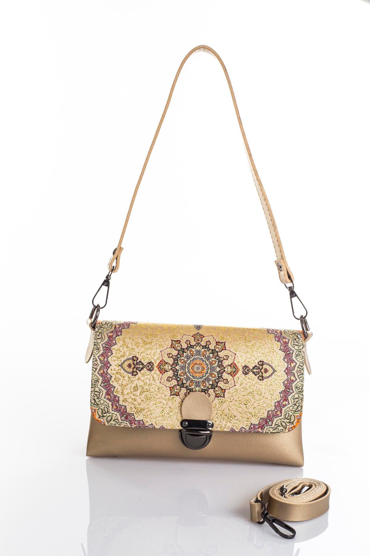 Mottif İstanbul  Otantik Dokuma  Kadın Omuz Çanta 1036.01