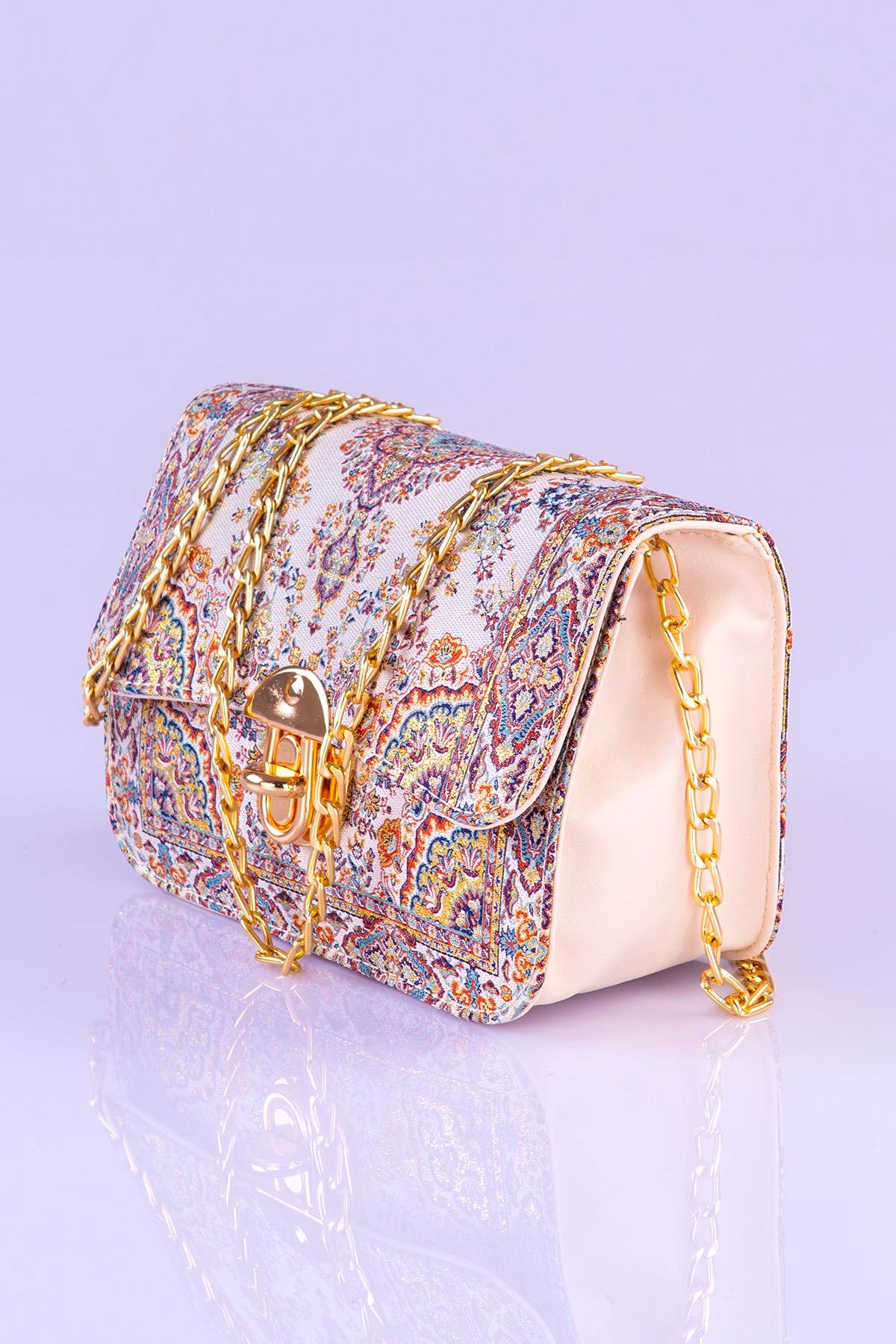 Mottif İstanbul  Otantik Dokuma  Kadın Omuz Çanta 1049.02