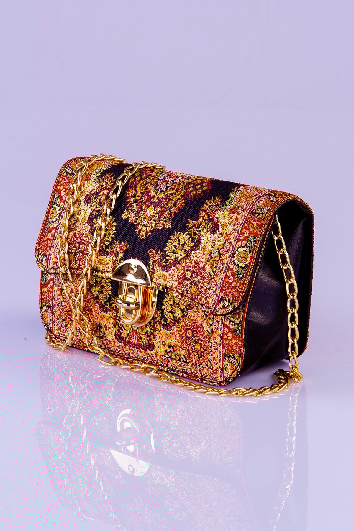 Mottif İstanbul  Otantik Dokuma  Kadın Omuz Çanta 1049.10