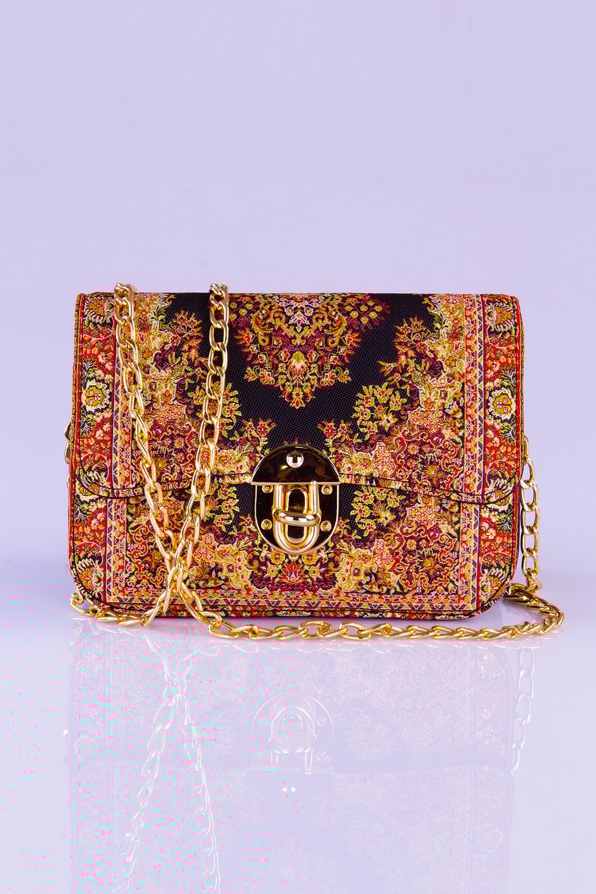 Mottif İstanbul  Otantik Dokuma  Kadın Omuz Çanta 1049.10