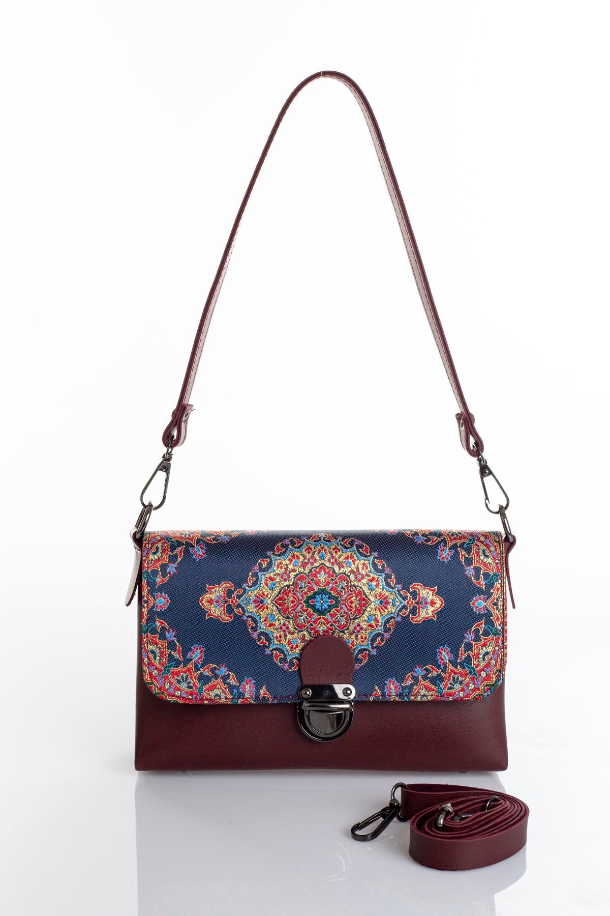 Mottif İstanbul  Otantik Dokuma  Kadın Omuz Çanta 1036.09