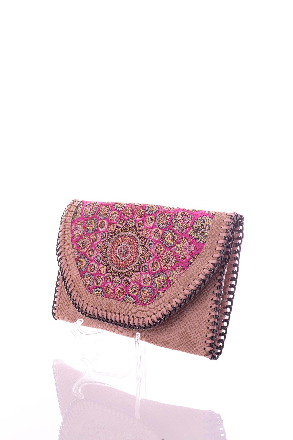 Mottif  İstanbul  Otantik Dokuma Kadın Portföy Clutch Çanta 1007.17