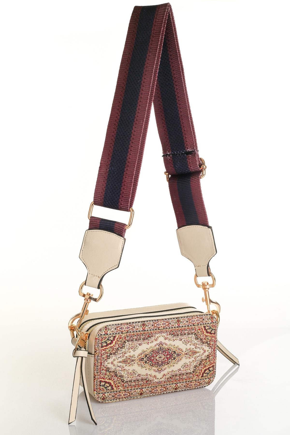 Mottif  İstanbul  Otantik Dokuma Kadın Postacı Çanta 1070.03