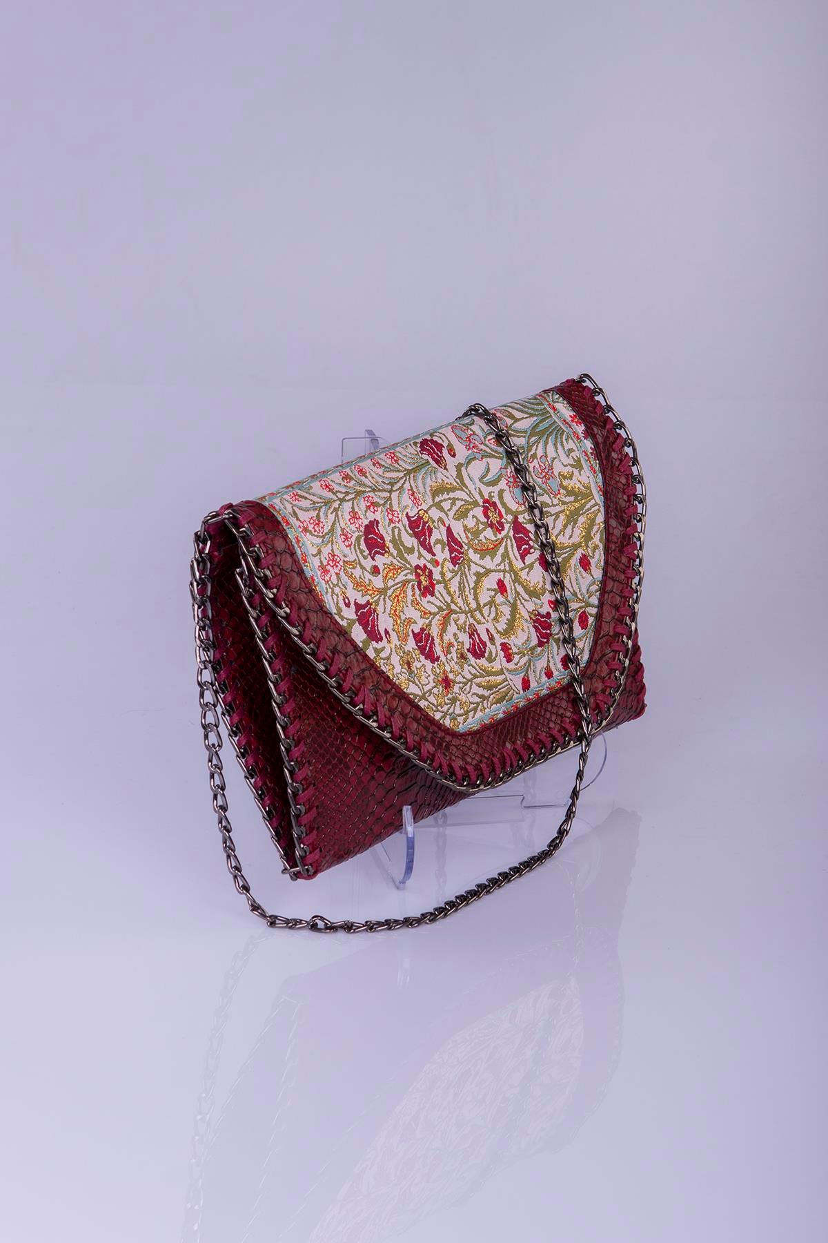 Mottif  İstanbul  Otantik Dokuma Kadın Portföy Clutch Çanta 1007.16