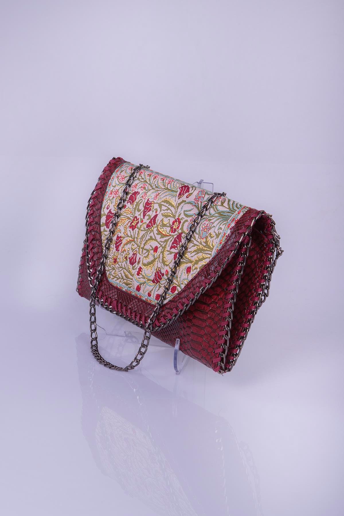 Mottif  İstanbul  Otantik Dokuma Kadın Portföy Clutch Çanta 1007.16