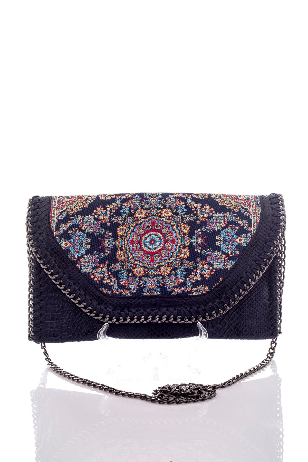 Mottif  İstanbul  Otantik Dokuma Kadın Portföy Clutch Çanta 1007.07