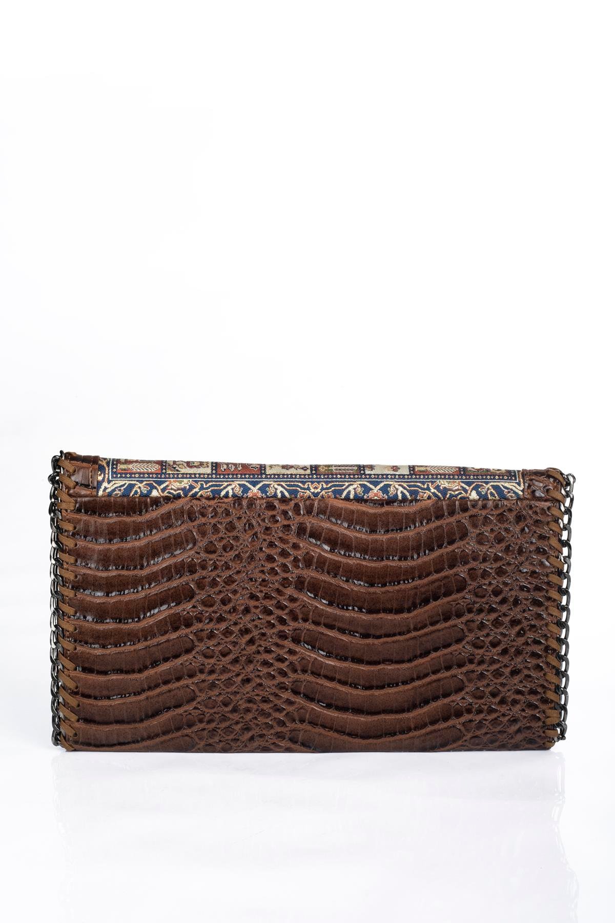 Mottif  İstanbul  Otantik Dokuma Kadın Portföy Clutch Çanta 1007.22