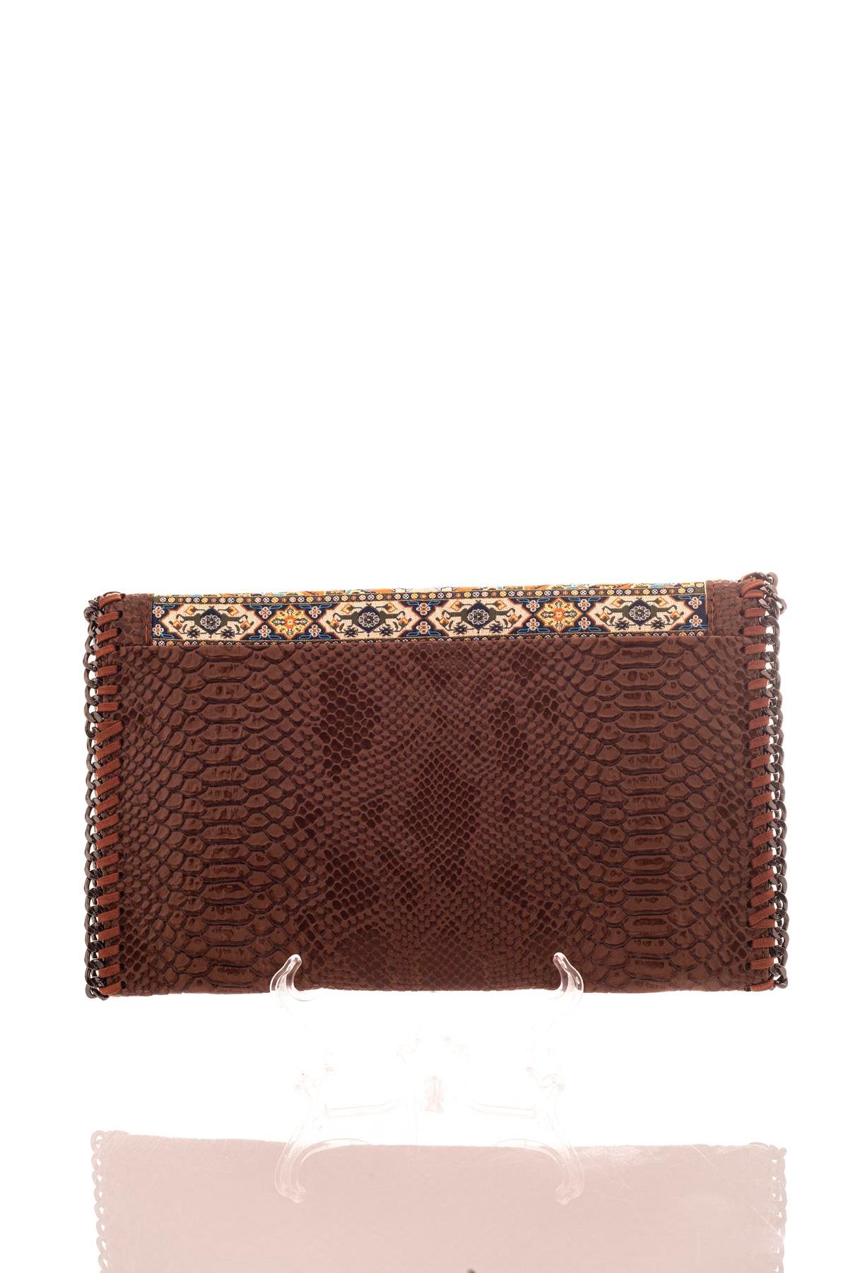 Mottif  İstanbul  Otantik Dokuma Kadın Portföy Clutch Çanta 1007.14