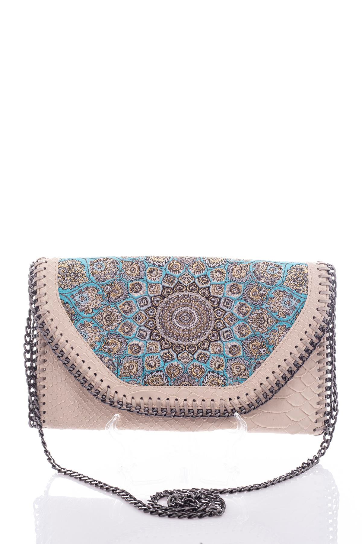 Mottif  İstanbul  Otantik Dokuma Kadın Portföy Clutch Çanta 1007.05