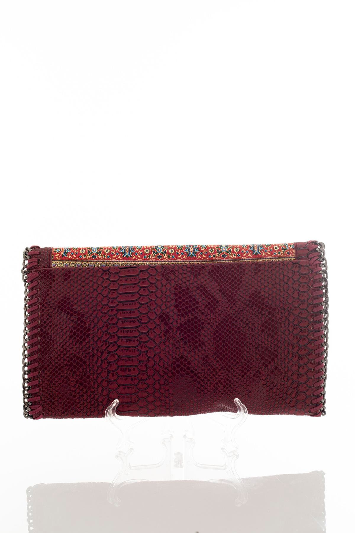 Mottif  İstanbul  Otantik Dokuma Kadın Portföy Clutch Çanta 1007.09