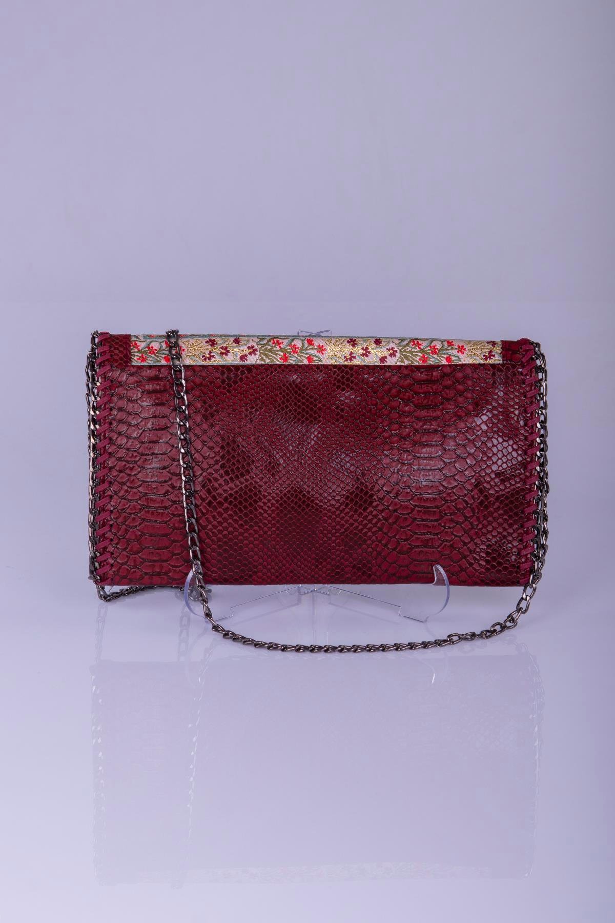 Mottif  İstanbul  Otantik Dokuma Kadın Portföy Clutch Çanta 1007.16