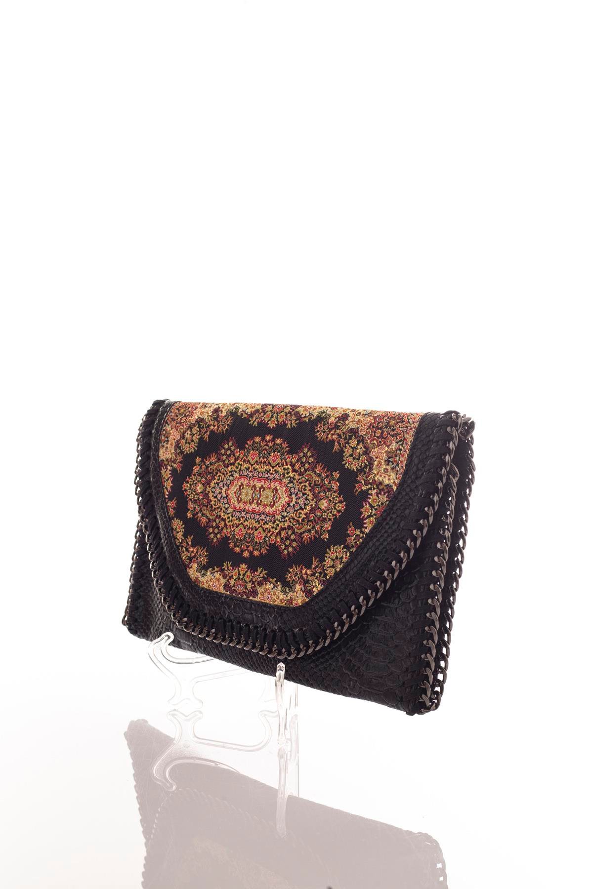 Mottif  İstanbul  Otantik Dokuma Kadın Portföy Clutch Çanta 1007.10