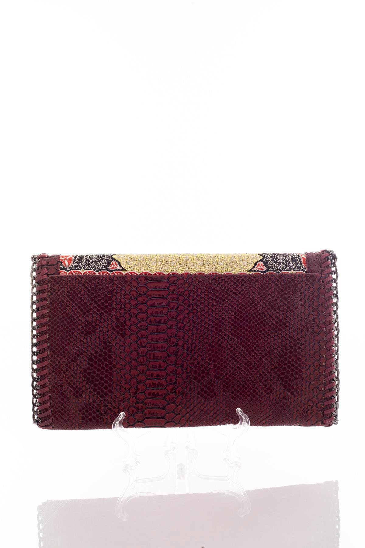 Mottif  İstanbul  Otantik Dokuma Kadın Portföy Clutch Çanta 1007.15