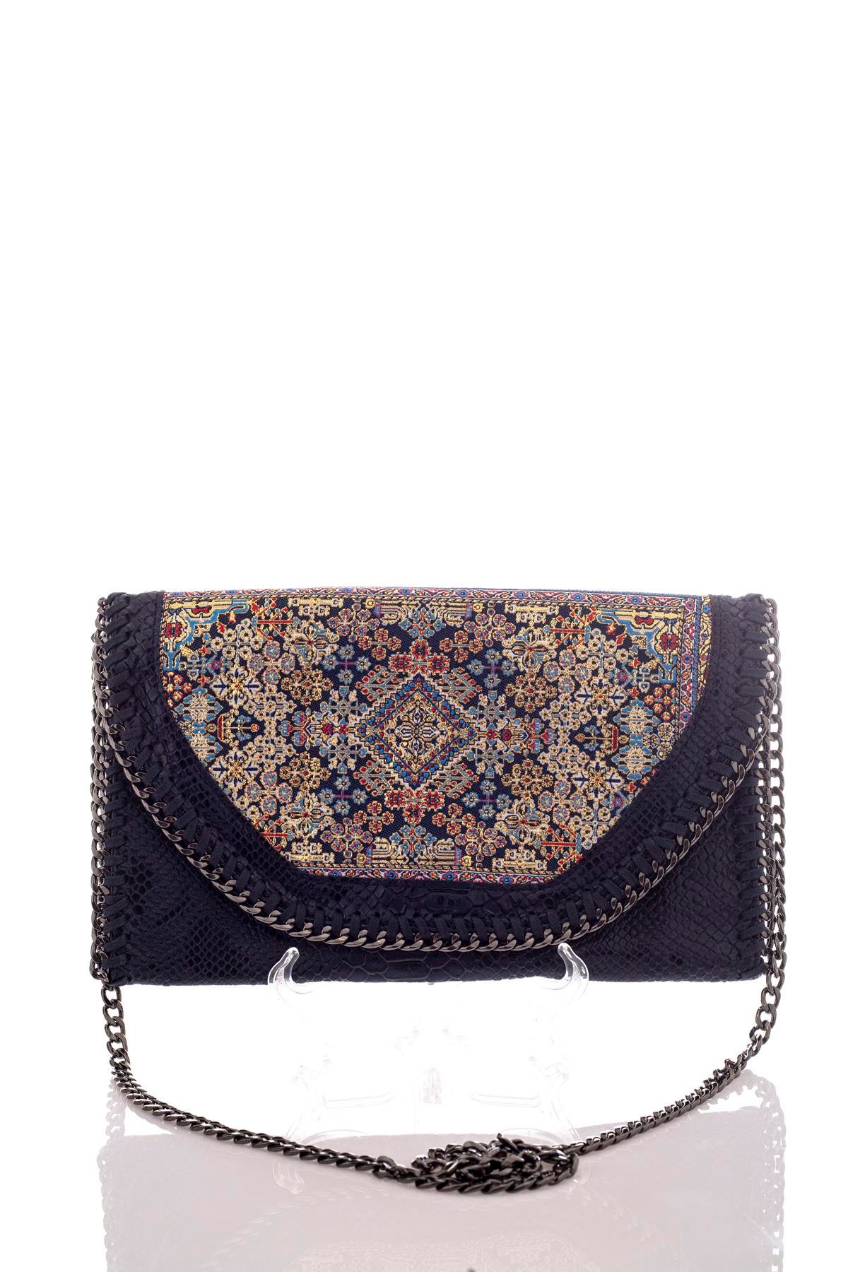 Mottif  İstanbul  Otantik Dokuma Kadın Portföy Clutch Çanta 1007.18