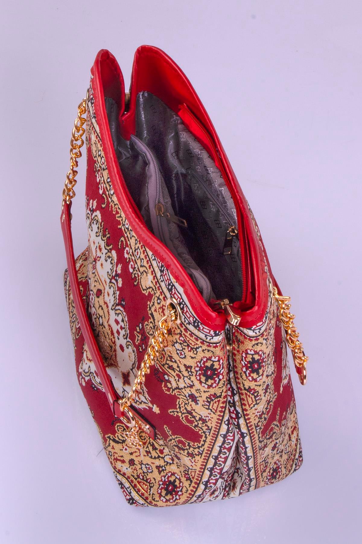 Mottif İstanbul Zincirli  Otantik Dokuma Kadın Omuz Çanta 1024.20