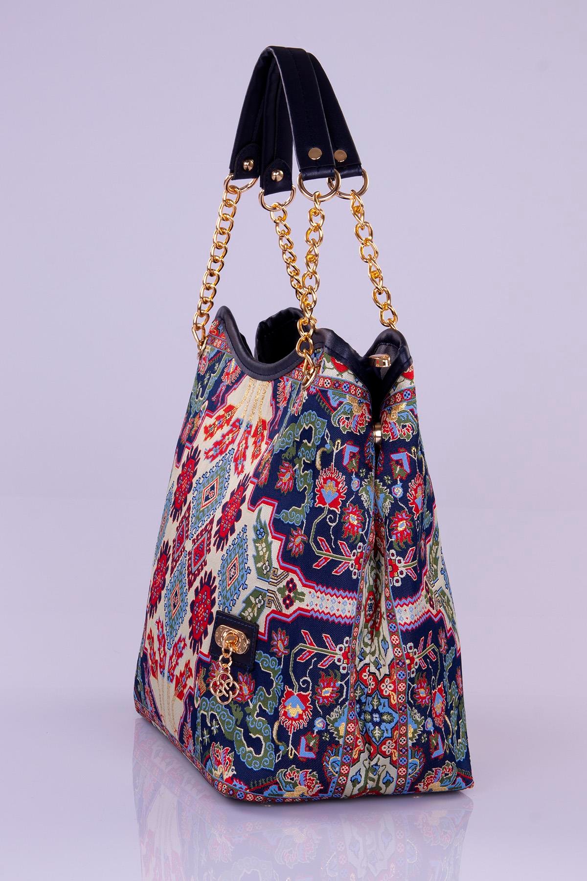 Mottif İstanbul Zincirli  Otantik Dokuma Kadın Omuz Çanta 1024.08