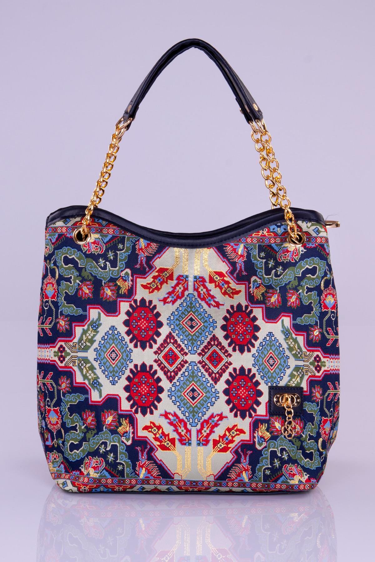 Mottif İstanbul Zincirli  Otantik Dokuma Kadın Omuz Çanta 1024.08